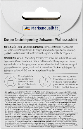 Konjac gobica za piling obraza, več različic ebelin