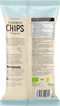 Kichererbsenchips mit Meersalz dmBio