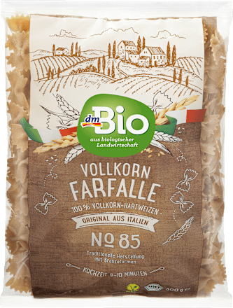 Nudeln, Farfalle aus Vollkorn No.85 dmBio