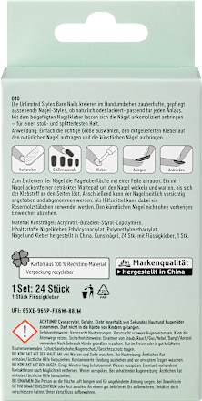 Künstliche Nägel Unlimited Style Bare trend !t up