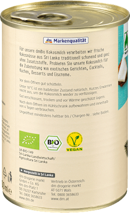 Kokosmilch, Naturland dmBio