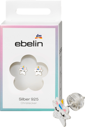 Ohrstecker Kind in Sternform 925 Silber ebelin