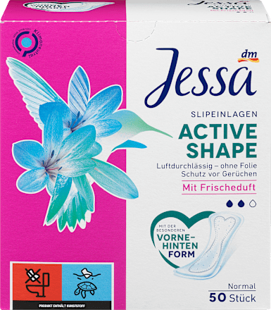 Wkładki higieniczne Active Shape o świeżym zapachu Jessa