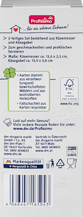 Wohlfühlzeit Käsemesser-Set Profissimo