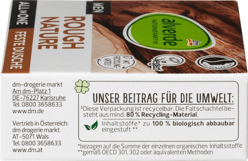 Mydło w kostce 4w1 Rough Nature alverde MEN