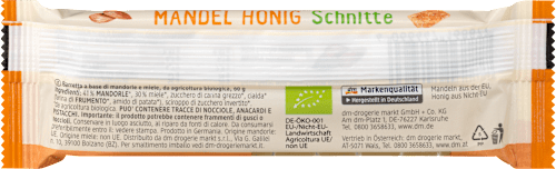 Fruchtriegel Mandel Honig Schnitte dmBio