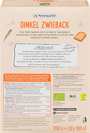 Dvopek od spelte dmBio