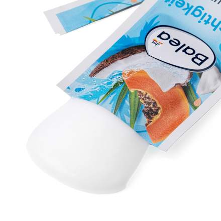 Hidratáló hajkúra száraz, igénybe vett hajra, kókusz-papaya illattal Balea