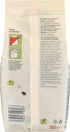 Trockenfrüchte, Rosinen dmBio