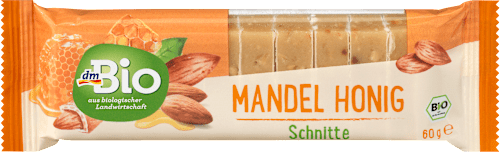 Fruchtriegel Mandel Honig Schnitte dmBio