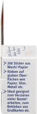 Sticker Washi auf Rolle 13 Motive Profissimo