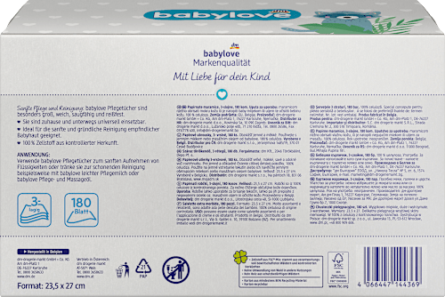 Babypflegetücher trocken 3lagig babylove