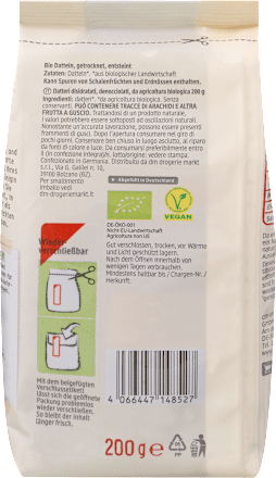 Trockenfrüchte, Datteln entsteint, Naturland dmBio