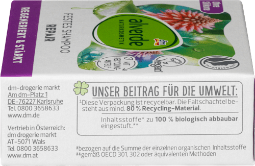 Festes Shampoo Repair alverde NATURKOSMETIK