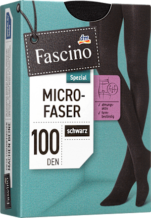 Rajstopy kryjące z mikrofibry 100 den, czarne, rozmiar 50/52 Fascino