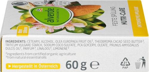 Čvrsti regenerator za kosu - badem alverde NATURKOSMETIK