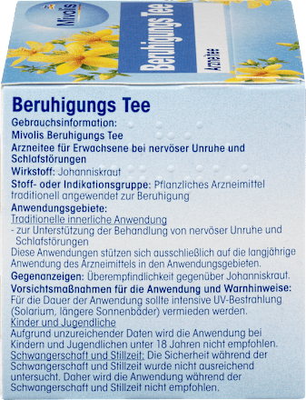Arzneitee, Beruhigungs Tee (12 Beutel) Mivolis