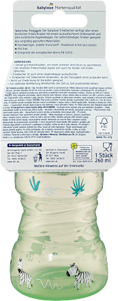 Trinklernflasche grün, ab 9 Monaten, 260 ml babylove