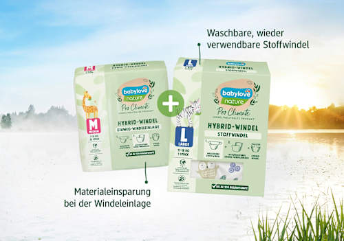 Stoffwindel nature Pro Climate Hybrid, Motiv Waldtiere Gr. S (3-8 kg) babylove nature