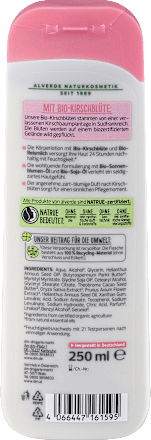 Körperlotion verwöhnend mit Bio-Kirschblüte & Bio-Reismilch alverde NATURKOSMETIK