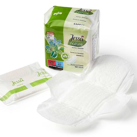 Podpaski higieniczne Nature Ultra ze skrzydełkami Jessa