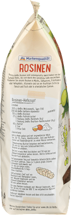Trockenfrüchte, Rosinen dmBio