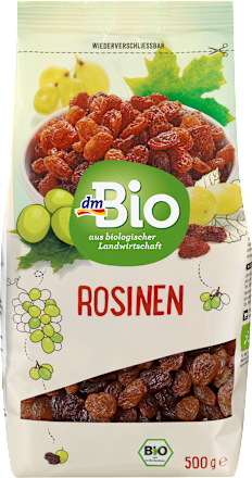 Trockenfrüchte, Rosinen dmBio