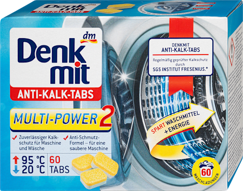 Waschmaschinenreiniger Tabs Anti-Kalk Denkmit