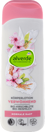 Körperlotion verwöhnend mit Bio-Kirschblüte & Bio-Reismilch alverde NATURKOSMETIK