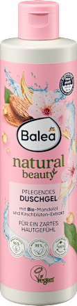 Gel de duș Natural Beauty Extract cu ulei de migdale și flori de cireș Balea