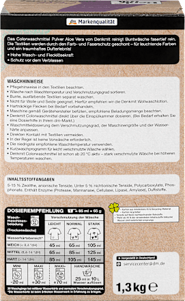 Colorwaschmittel Pulver Aloe Vera Denkmit