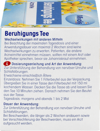 Arzneitee, Beruhigungs Tee (12 Beutel) Mivolis