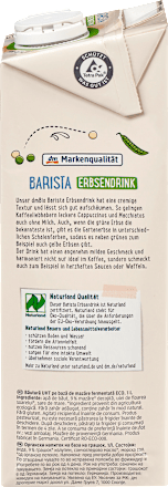 Barista Bevanda bio vegetale di piselli dmBio