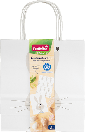 nature Geschenktaschen-Set 100 % Recycling, Größe Midi Profissimo