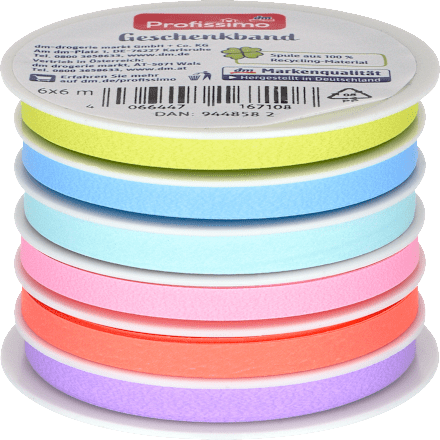 Set nastri regalo colorati Profissimo