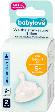 Силиконов биберон за шише, размер S babylove