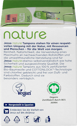 Tampons Cotton Super nature Jessa