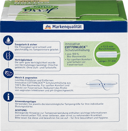 Tampons Cotton Normal nature Jessa