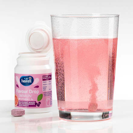 Flavour Drop Immun - Grapefruit-Minze-Holunderbeere Ivorell