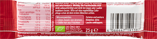 Fruchtriegel Banane-Apfel-Kirsch ab 1 Jahr dmBio