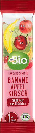 Fruchtriegel Banane-Apfel-Kirsch ab 1 Jahr dmBio