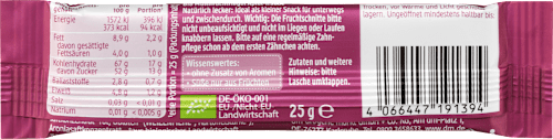 Fruchtriegel Apfel-Traube ab 1 Jahr dmBio
