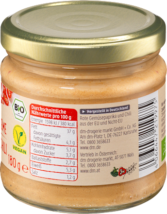 Brotaufstrich Paprika-Chili dmBio