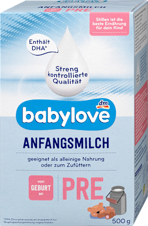 Zamjensko mlijeko PRE za bebe od rođenja babylove