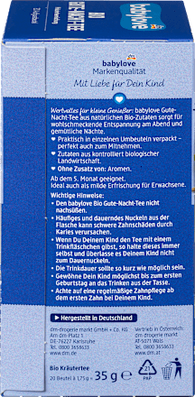 Babytee Gute Nacht Kräuterteemischung babylove
