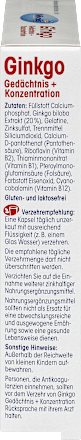Ginkgo Gedächtnis + Konzentration Kapseln Mivolis