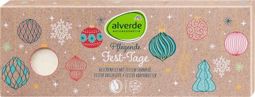 Geschenkset Weihnachten Frohe Festtage, 3tlg. alverde NATURKOSMETIK