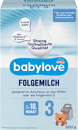 Nadaljevalno mleko za dojenčke 3, od dopolnjenega 10. meseca starosti dalje babylove