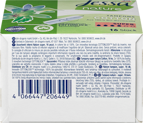 Tampons Cotton Super nature Jessa