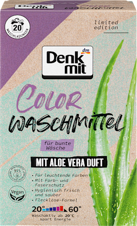 Colorwaschmittel Pulver Aloe Vera Denkmit